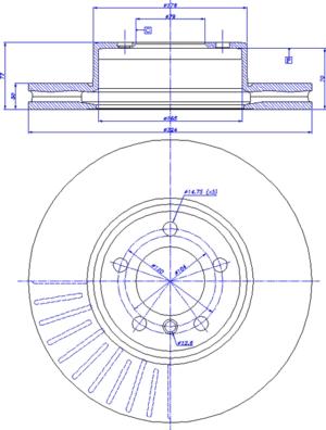 CAR 142.1065 - Тормозной диск autosila-amz.com