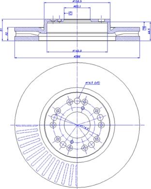 CAR 142.1009 - Тормозной диск autosila-amz.com