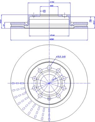 CAR 142.1019 - Тормозной диск autosila-amz.com