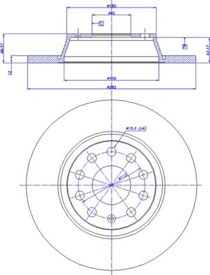 CAR 142.1024 - Тормозной диск autosila-amz.com