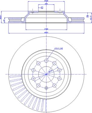 CAR 142.1026 - Тормозной диск autosila-amz.com