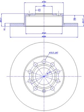 MGA D1512 - Тормозной диск autosila-amz.com