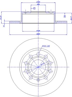 CAR 142.1022 - Тормозной диск autosila-amz.com