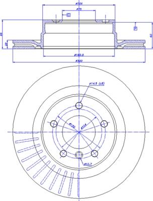 CAR 142.1073 - Тормозной диск autosila-amz.com