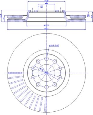 CAR 142.1189 - Тормозной диск autosila-amz.com