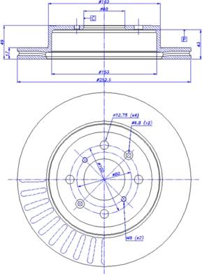 CAR 142.1124 - Тормозной диск autosila-amz.com