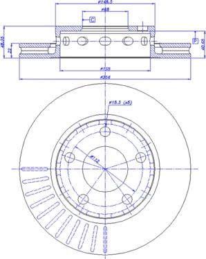 CAR 142.1122 - Тормозной диск autosila-amz.com