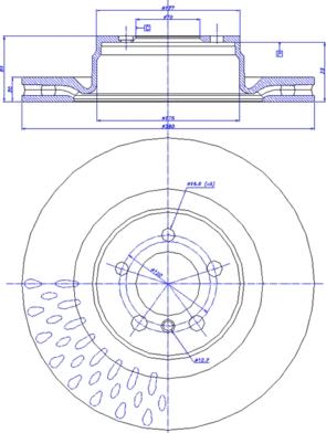 CAR 142.1395 - Тормозной диск autosila-amz.com