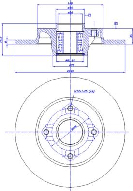 CAR 142.1347 - Тормозной диск autosila-amz.com