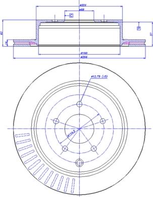 CAR 142.1333 - Тормозной диск autosila-amz.com