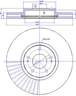 CAR 142.1294 - Тормозной диск autosila-amz.com