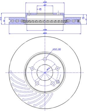 NK D203386 - Тормозной диск autosila-amz.com