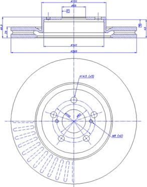 CAR 142.1256 - Тормозной диск autosila-amz.com