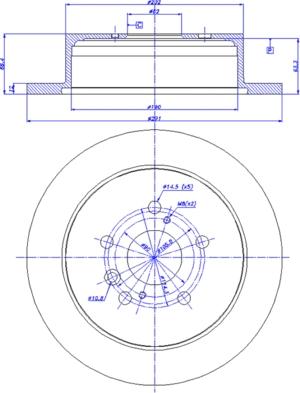 CAR 142.1201 - Тормозной диск autosila-amz.com