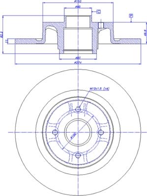 CAR 142.1218 - Тормозной диск autosila-amz.com