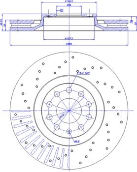 Triscan S1392C - Тормозной диск autosila-amz.com