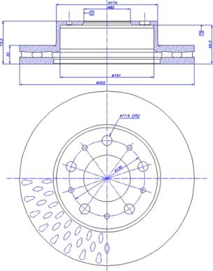 CAR 142.1749 - Тормозной диск autosila-amz.com