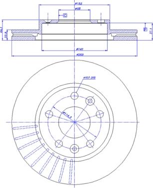 CAR 142.1744 - Тормозной диск autosila-amz.com