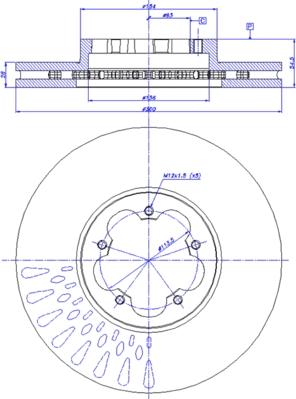 CAR 142.1755 - Тормозной диск autosila-amz.com