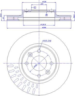 CAR 142.1780 - Тормозной диск autosila-amz.com