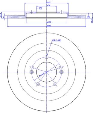 CAR 142.1736 - Тормозной диск autosila-amz.com