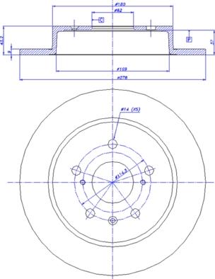 CAR 142.1730 - Тормозной диск autosila-amz.com