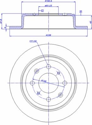 CAR 142.853 - Тормозной диск autosila-amz.com