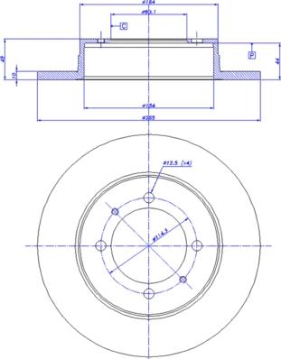 CAR 142.831 - Тормозной диск autosila-amz.com