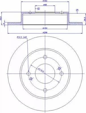 CAR 142.871 - Тормозной диск autosila-amz.com