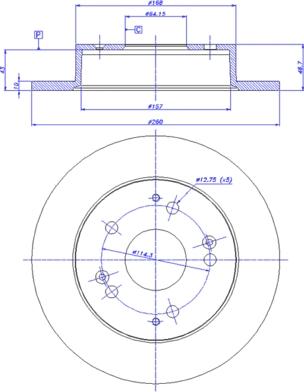 CAR 142.341 - Тормозной диск autosila-amz.com