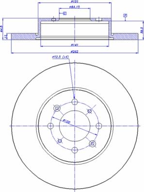 CAR 142.307 - Тормозной диск autosila-amz.com