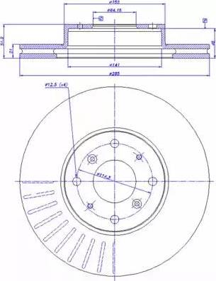 CAR 142.314 - Тормозной диск autosila-amz.com