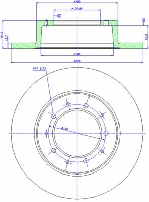 CAR 142.328 - Тормозной диск autosila-amz.com