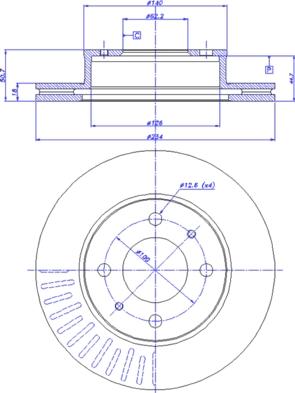 CAR 142.376 - Тормозной диск autosila-amz.com