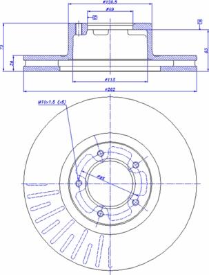 CAR 142.265 - Тормозной диск autosila-amz.com