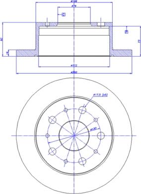 CAR 142.212 - Тормозной диск autosila-amz.com