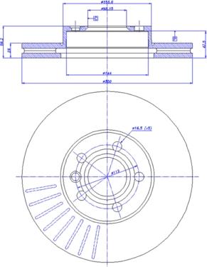 Mintex MDC1435 - Тормозной диск autosila-amz.com