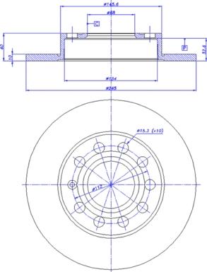 CAR 142.281 - Тормозной диск autosila-amz.com