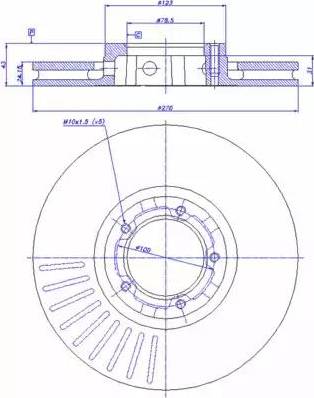 CAR 142.270 - Тормозной диск autosila-amz.com