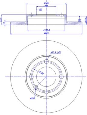 CAR 142.744 - Тормозной диск autosila-amz.com