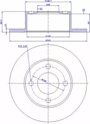 CAR 142.709 - Тормозной диск autosila-amz.com