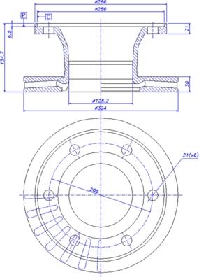 CAR 150.560 - Тормозной диск autosila-amz.com