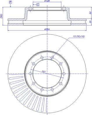 CAR 150.510 - Тормозной диск autosila-amz.com