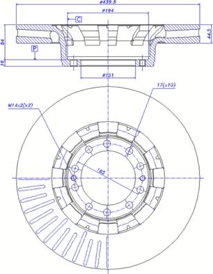 CAR 150.520 - Тормозной диск autosila-amz.com