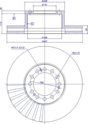 CAR 150.240 - Тормозной диск autosila-amz.com