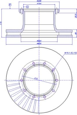 CAR 151.420 - Тормозной диск autosila-amz.com