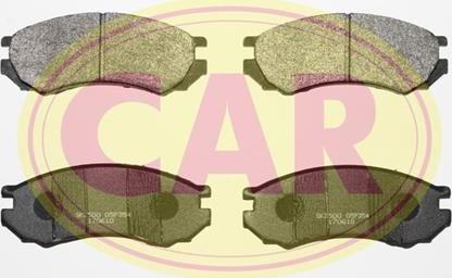 CAR PNT453 - Тормозные колодки, дисковые, комплект autosila-amz.com
