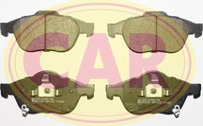 CAR PNT5121 - Тормозные колодки, дисковые, комплект autosila-amz.com