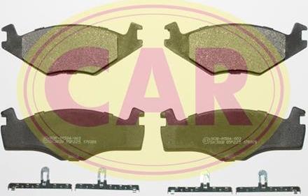 CAR PNT522 - Тормозные колодки, дисковые, комплект autosila-amz.com
