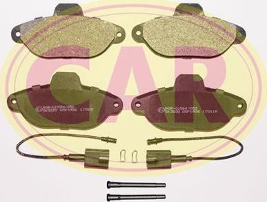 CAR PNT6091 - Тормозные колодки, дисковые, комплект autosila-amz.com